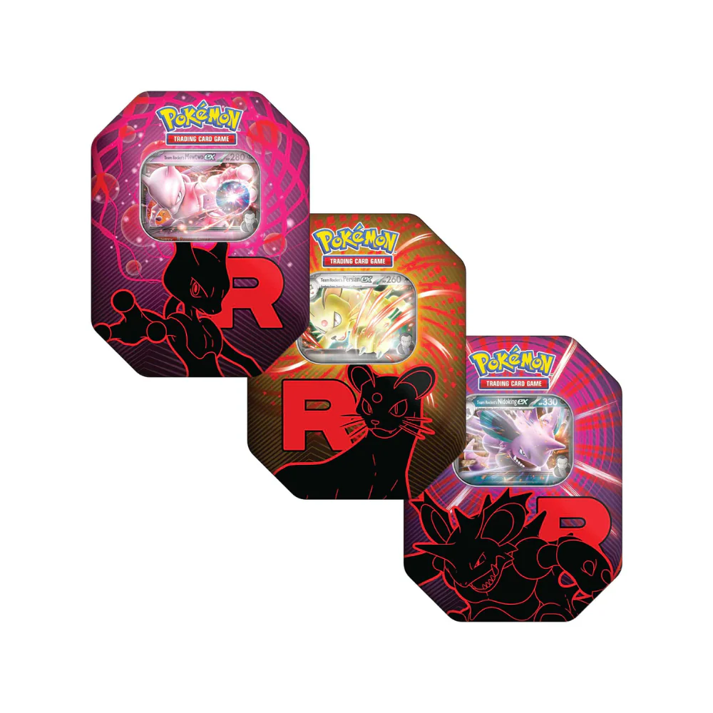 Pokémon Destined Rivals - tinnboks med 4 boosterpakker 1 stk