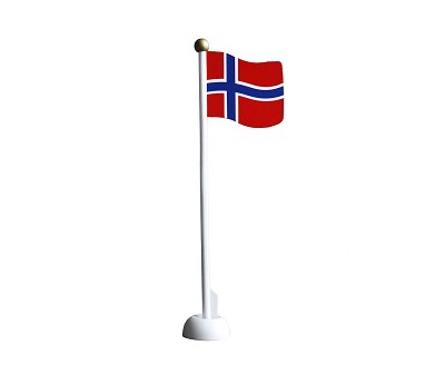 FødsdagFlag Norsk i træ/Flags Norwegian of wood - 30 cm