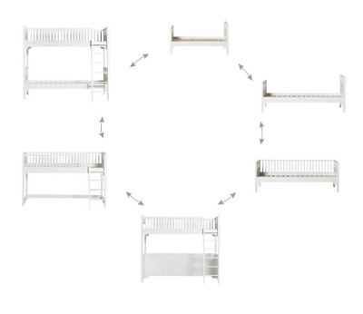 Classic low loft bed to loft bed