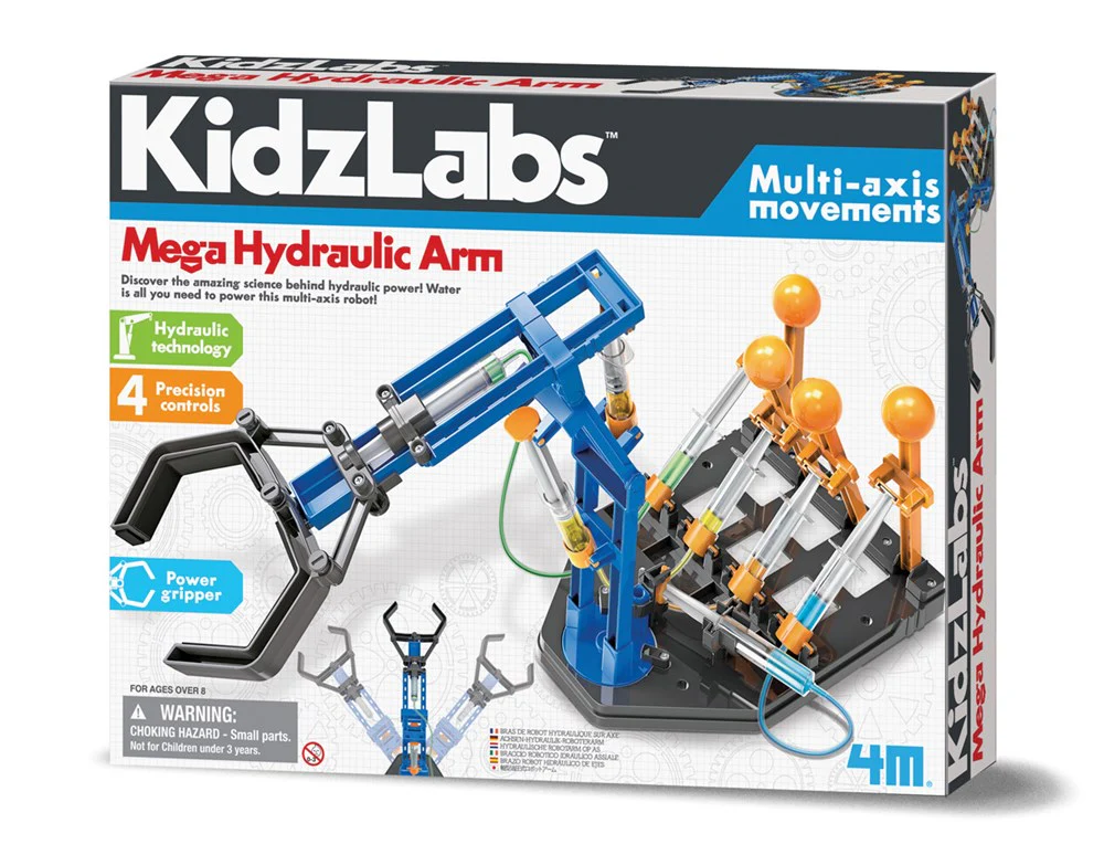 Aktivitetspakke Mega Hydraulic Arm Kidz Labs 4M 00-03427