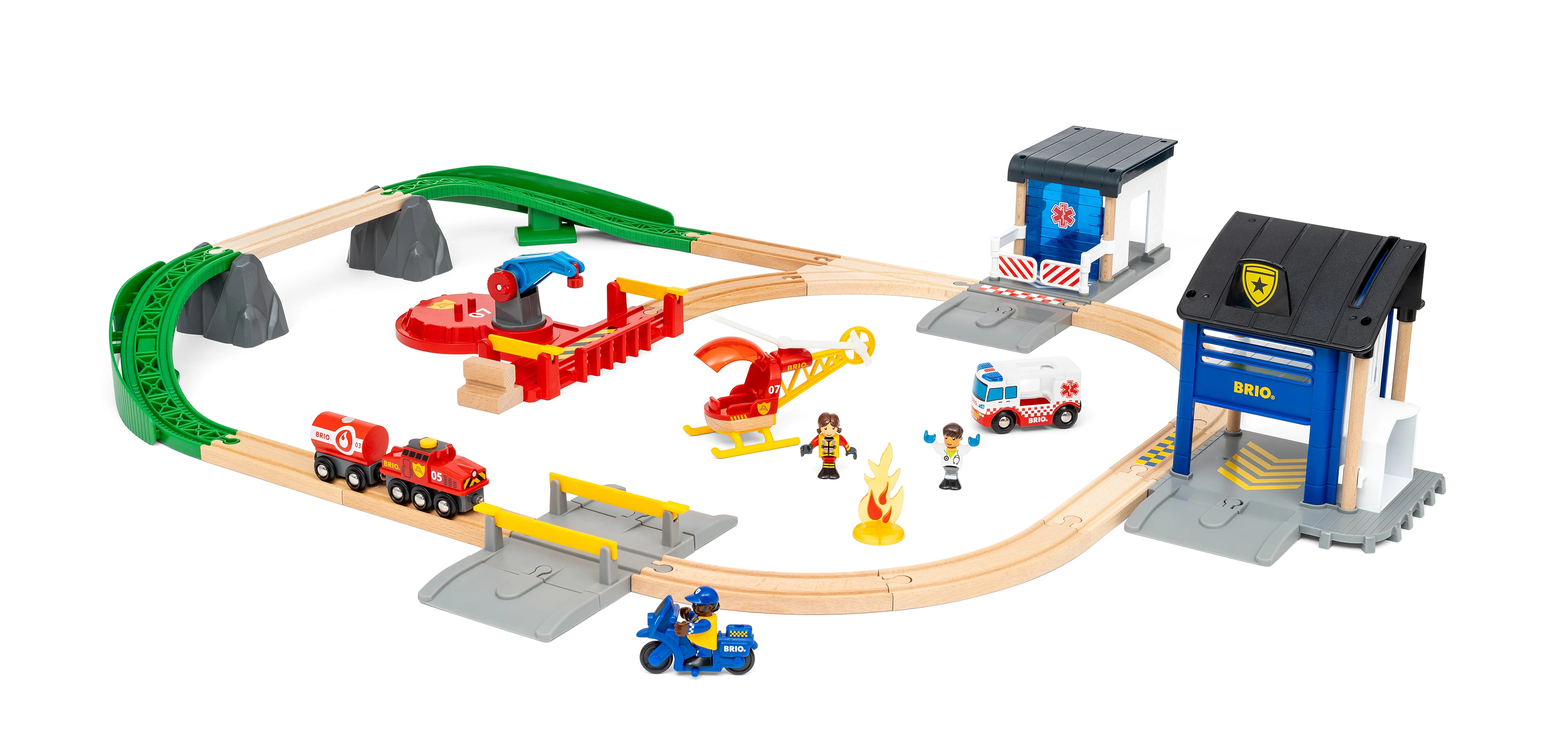 BRIO World Rescue Team Train Set