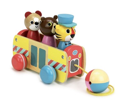 Bus pull toy by Ingela P.A