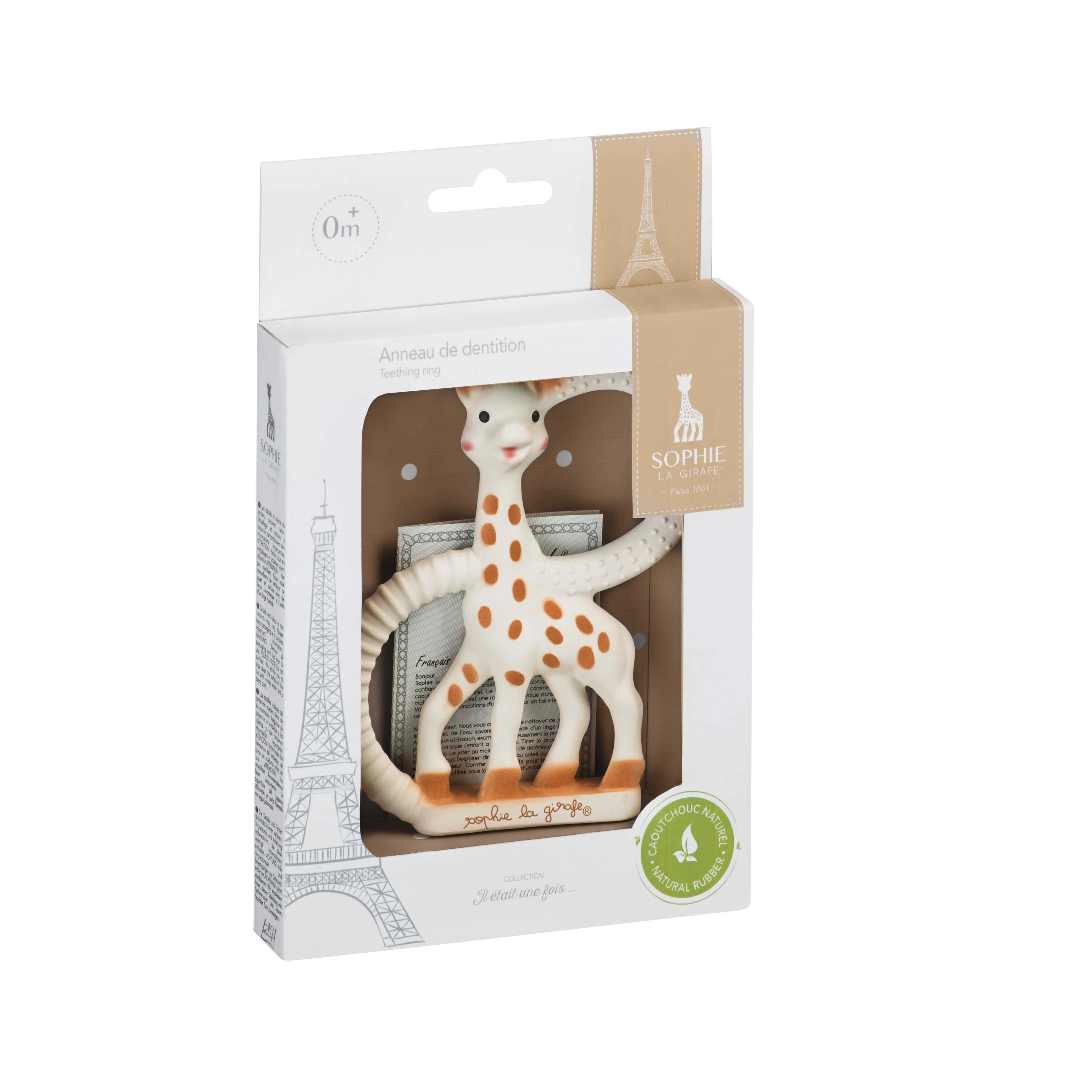 Teething ring Sophie la girafe (made from 100% natural rubber)