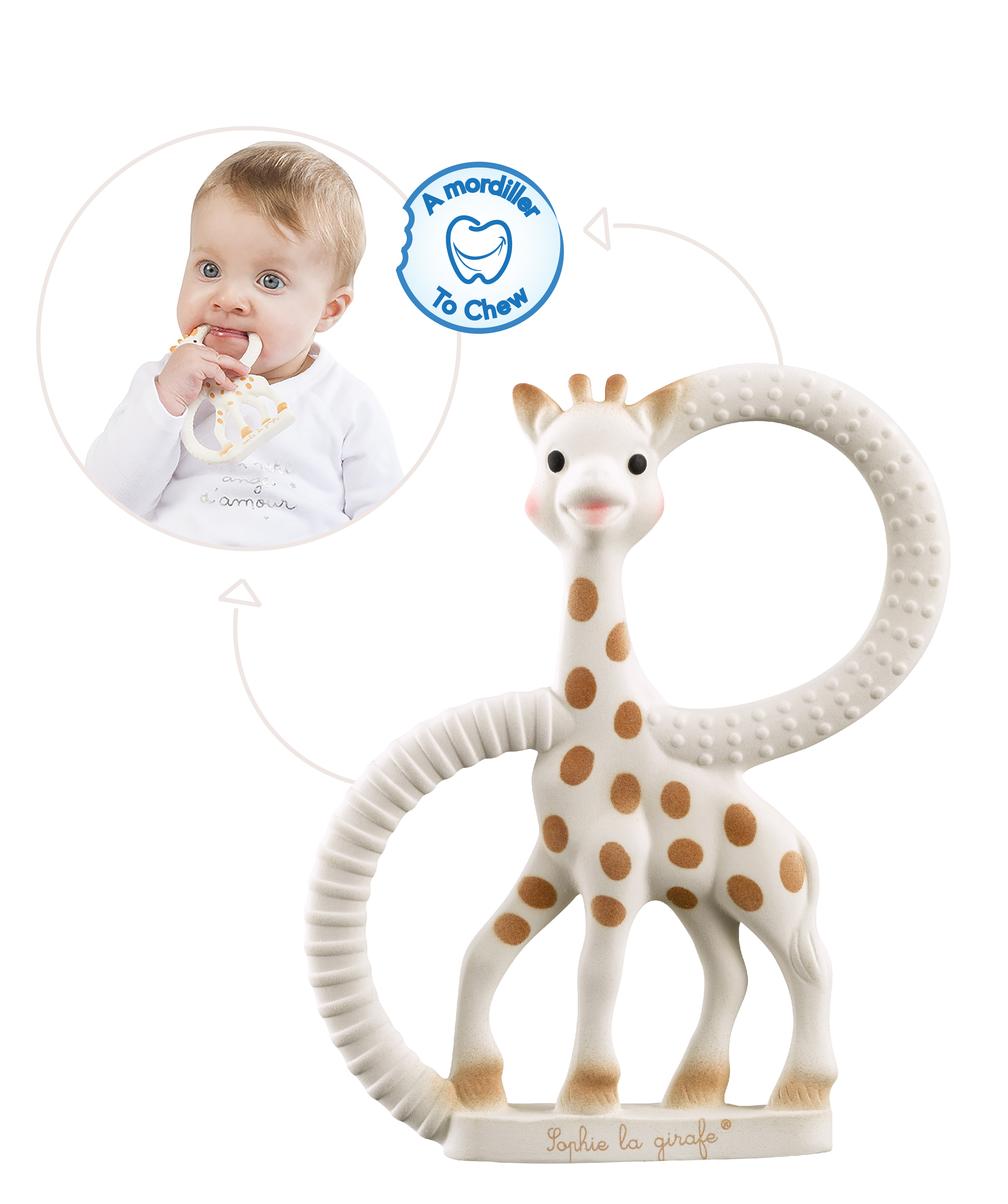 Teething ring Sophie la girafe (made from 100% natural rubber)