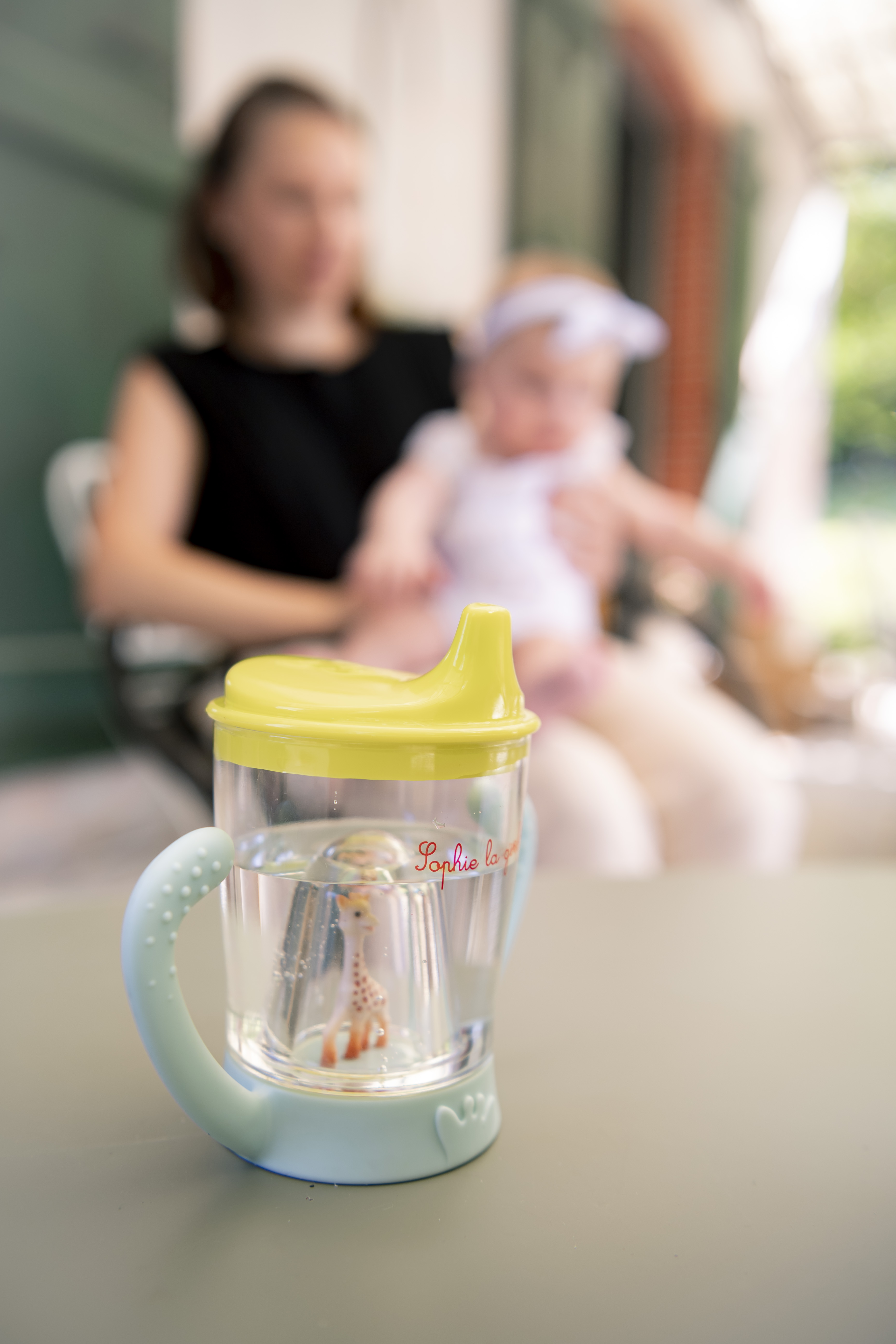 Non-spill cup mascotte  Sophie la girafe (BPA free)