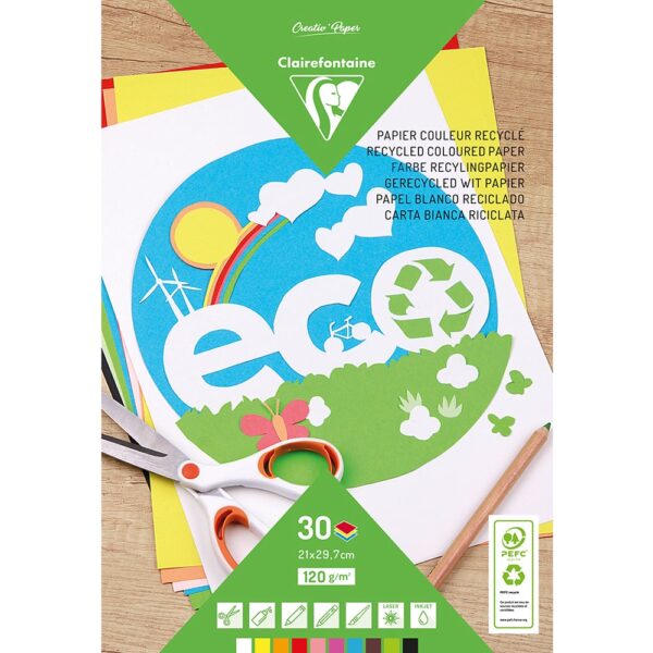 Fargeblokk MAILDOR A4 120g 30 blad 10frg