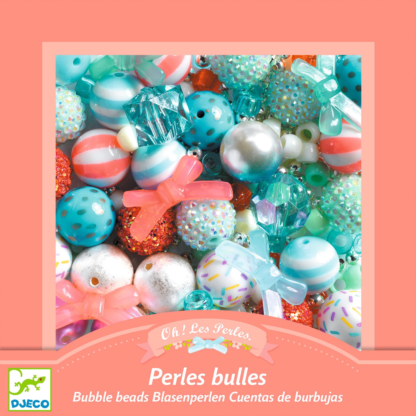 Bubble beads. Silver