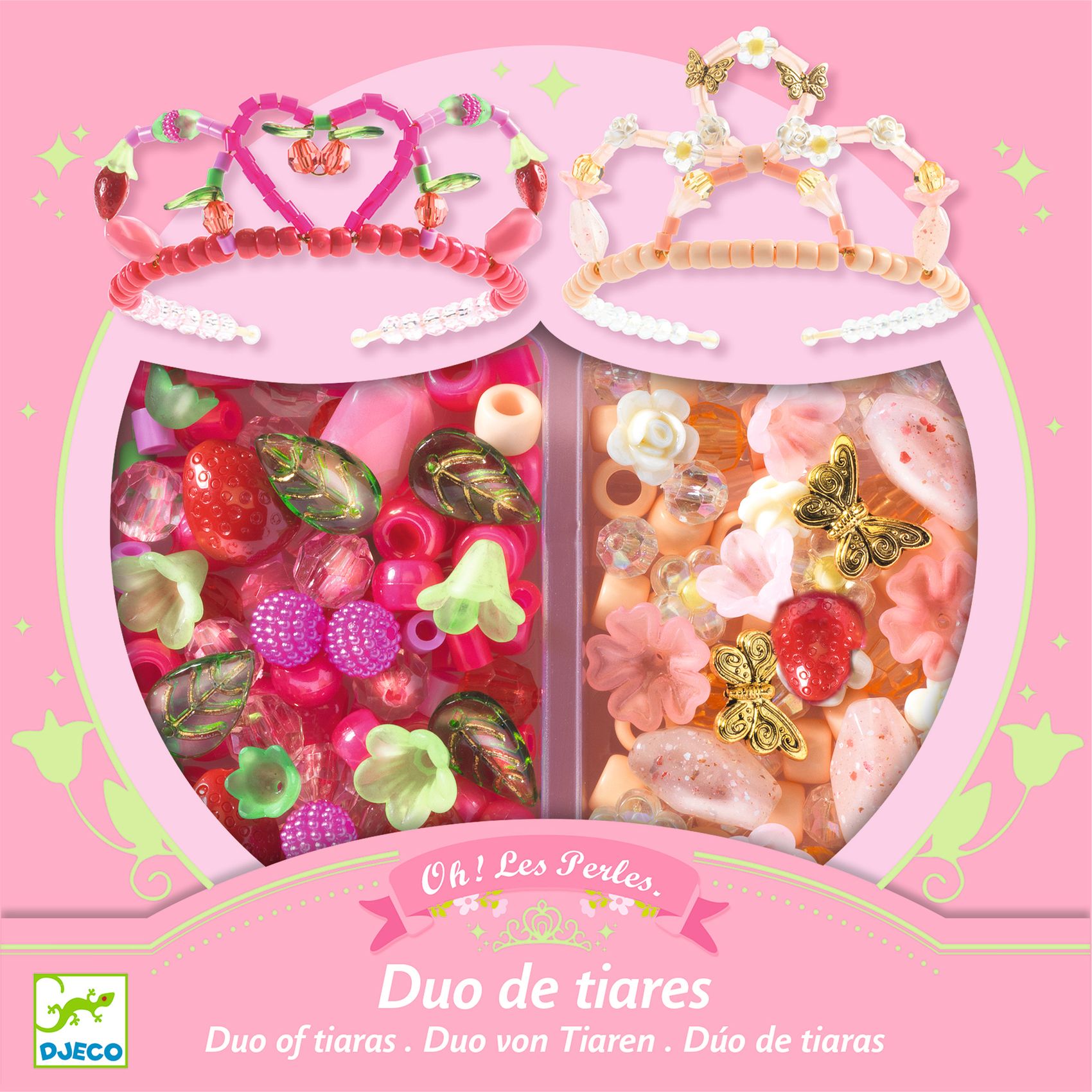 Duo of tiaras, Pink