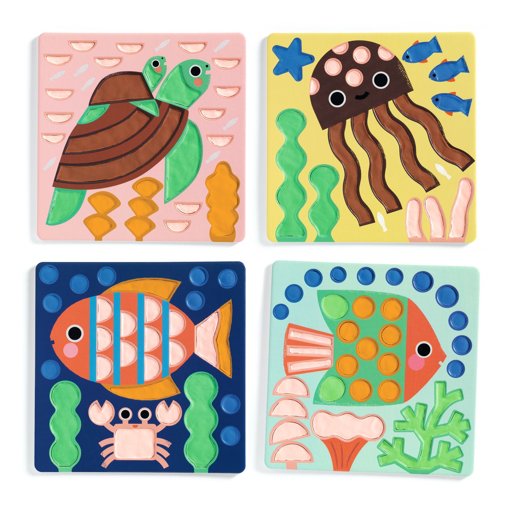 Air-dry clay coloring – Cheeky Underwater