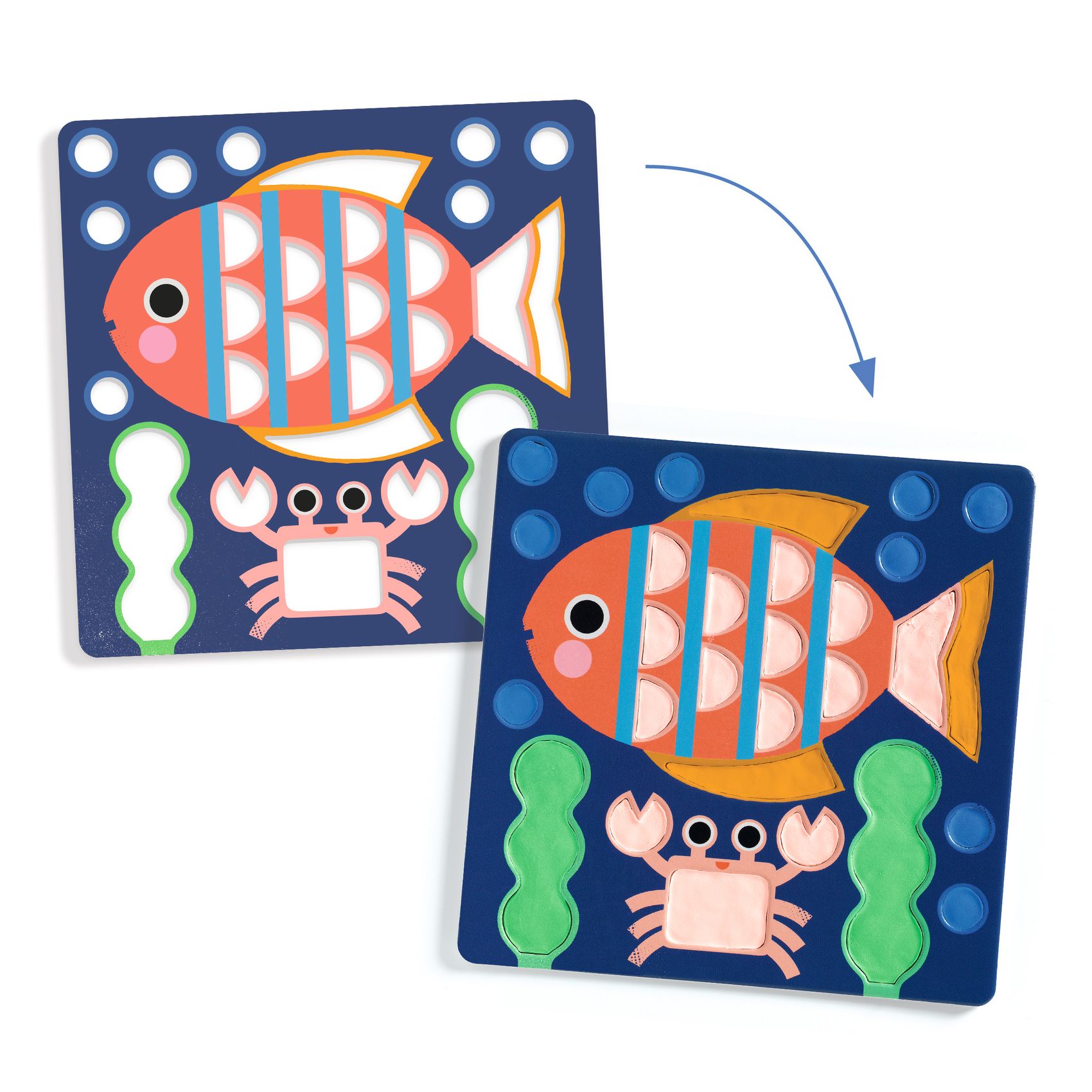 Air-dry clay coloring – Cheeky Underwater