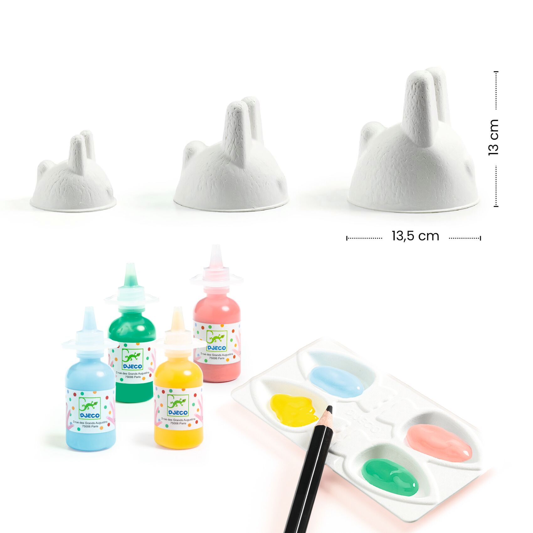 Finger Painting – Bunny Trio