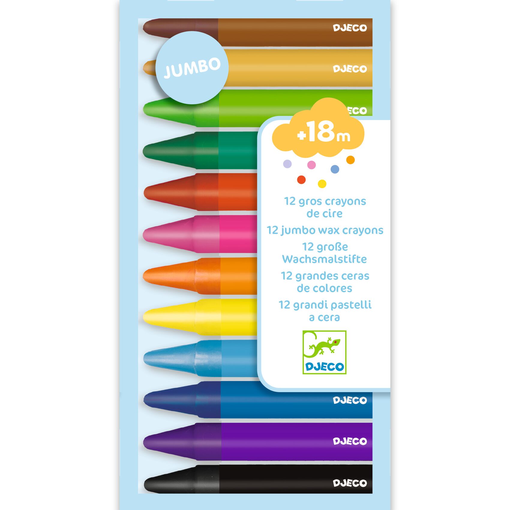 12 jumbo wax crayons