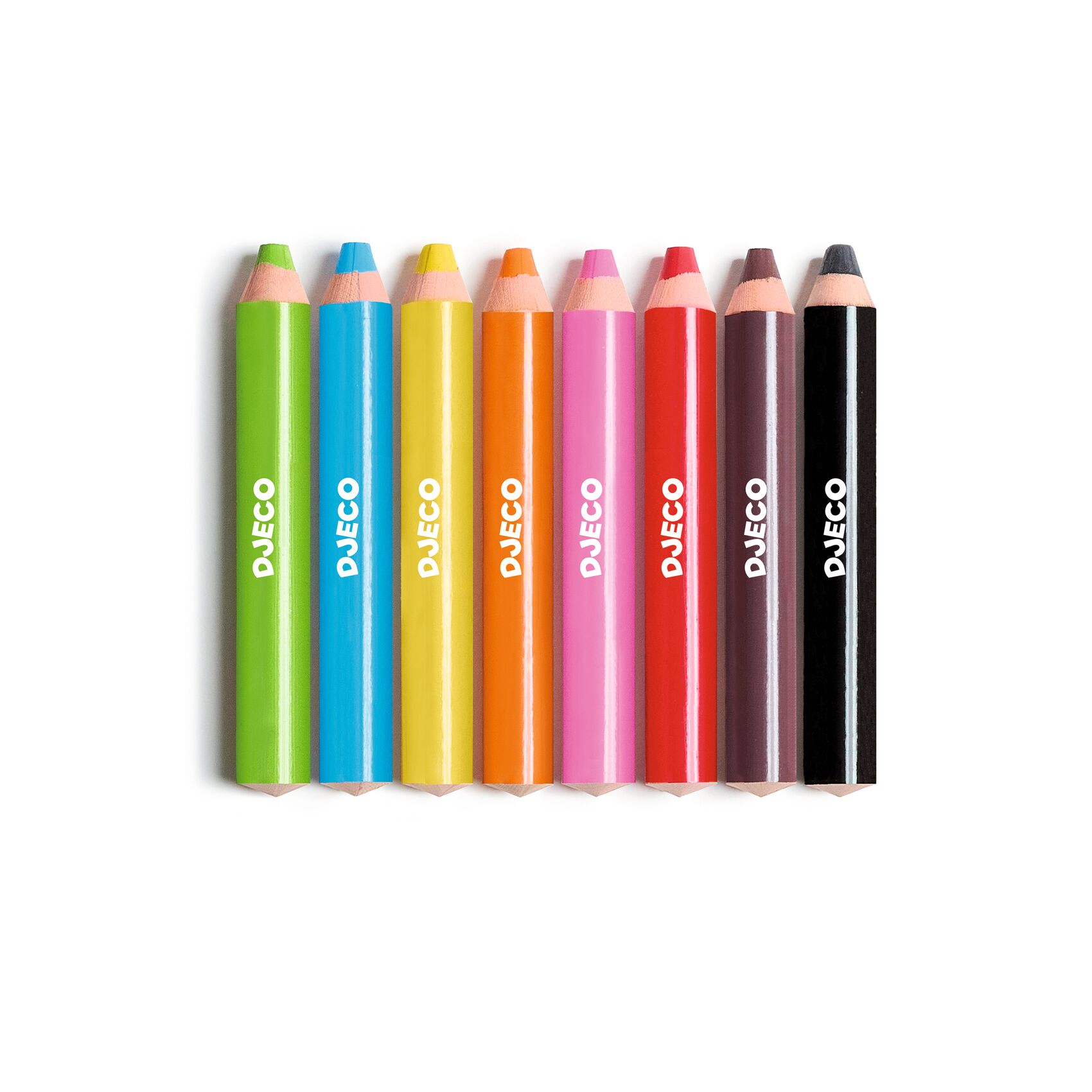 8 chunky WAX CRAYONS