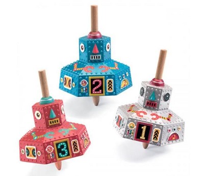 Robot spinning top - 9pcs