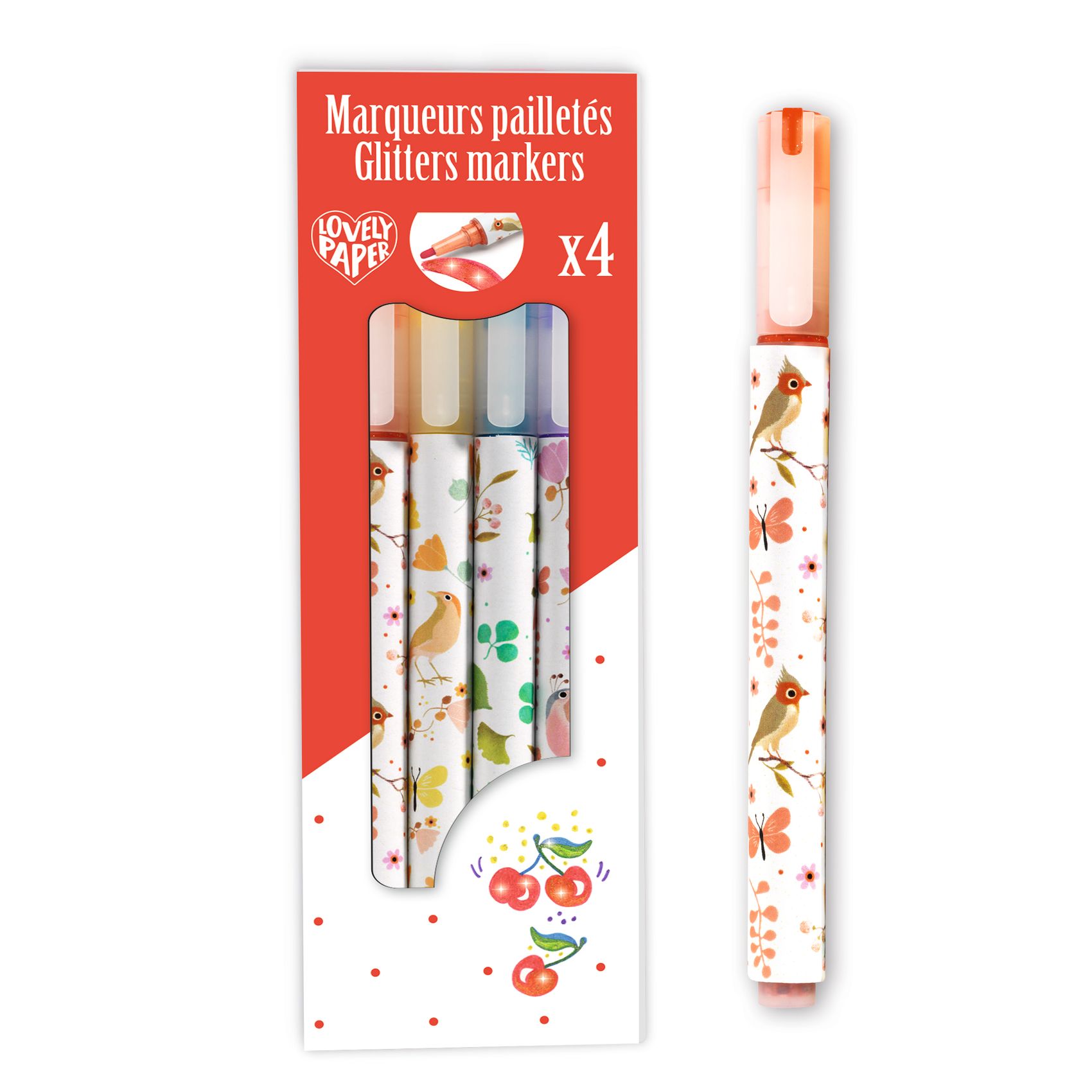 4 Tinou glitter markers