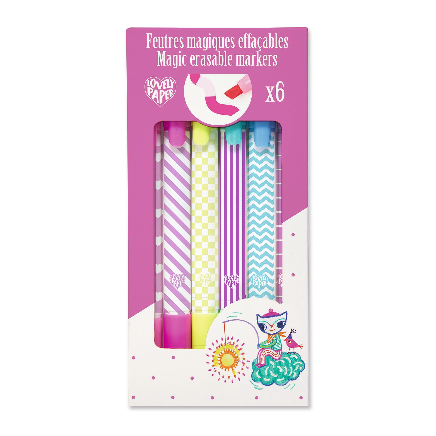 Magic erasable markers