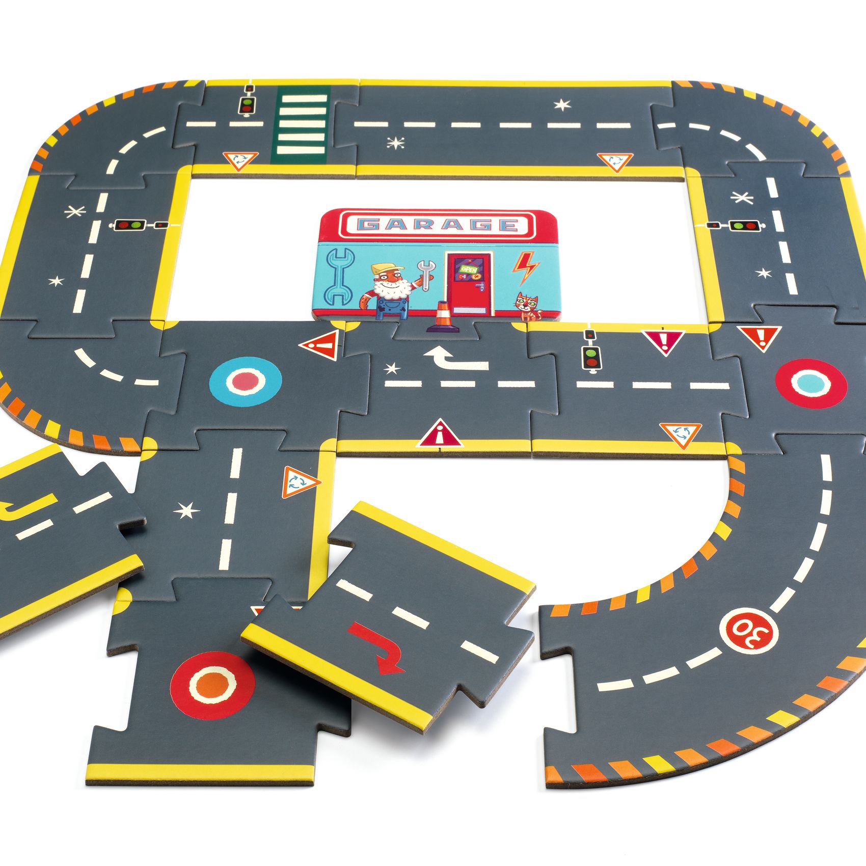 City circuit- giant puzzle - 26 pcs