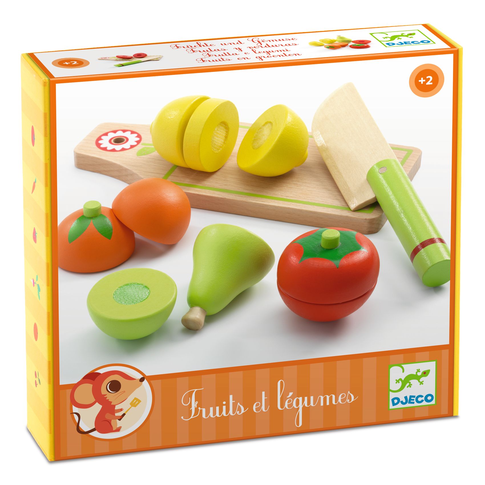 Fruits and vegetables to cut
