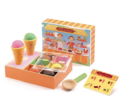 Iskrembutikk Paul og Cerise, lekemat i tre