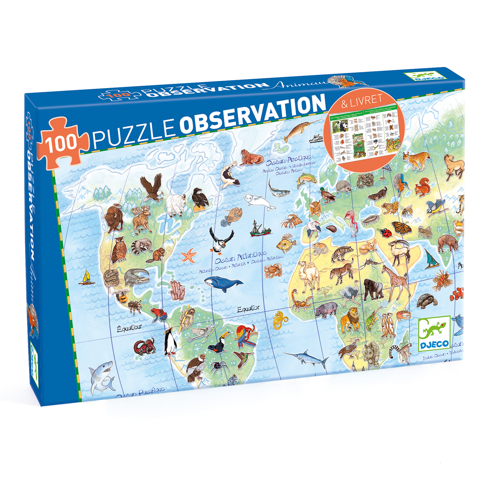 Worlds animals + booklet - 100 pcs  - FSC MIX