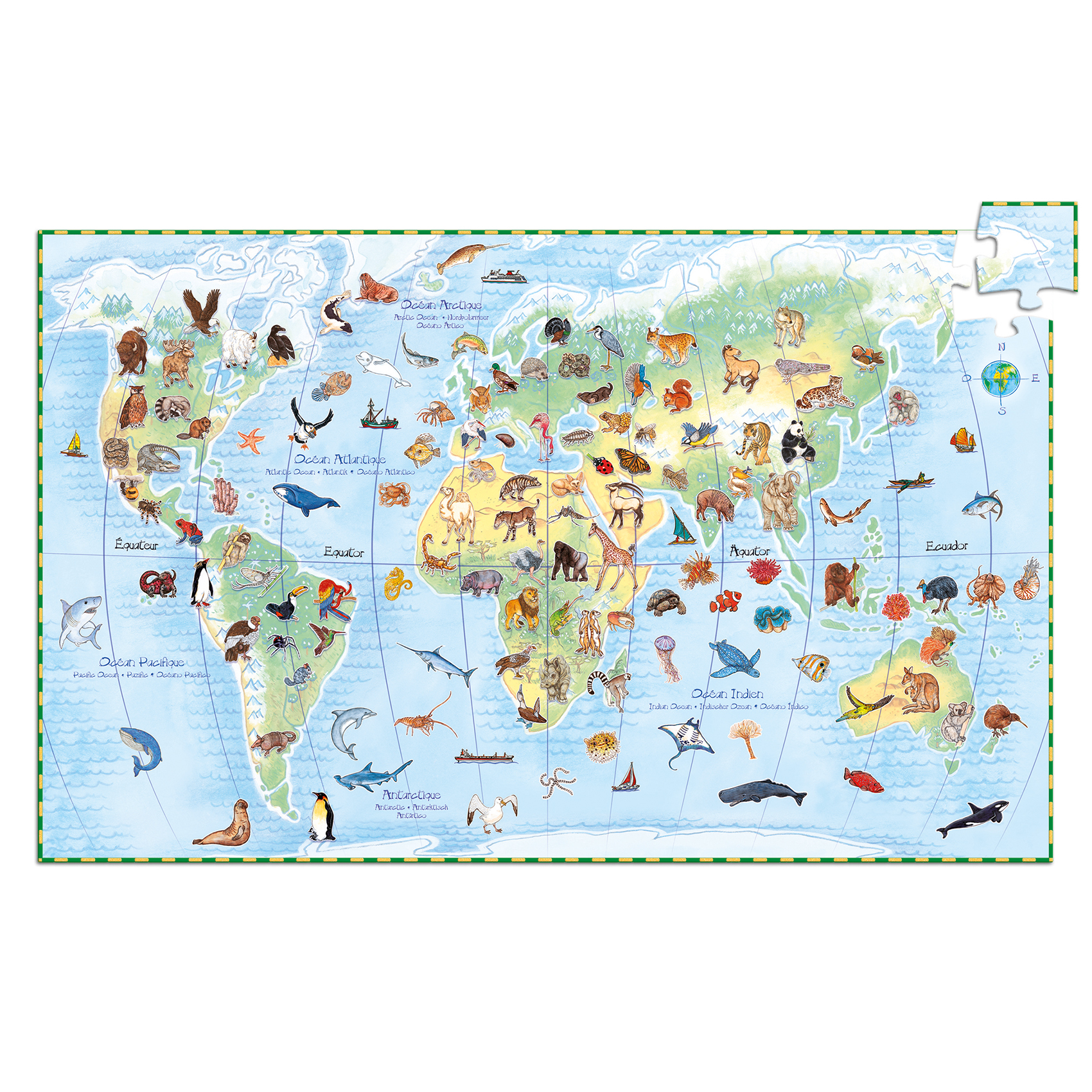 Worlds animals + booklet - 100 pcs  - FSC MIX