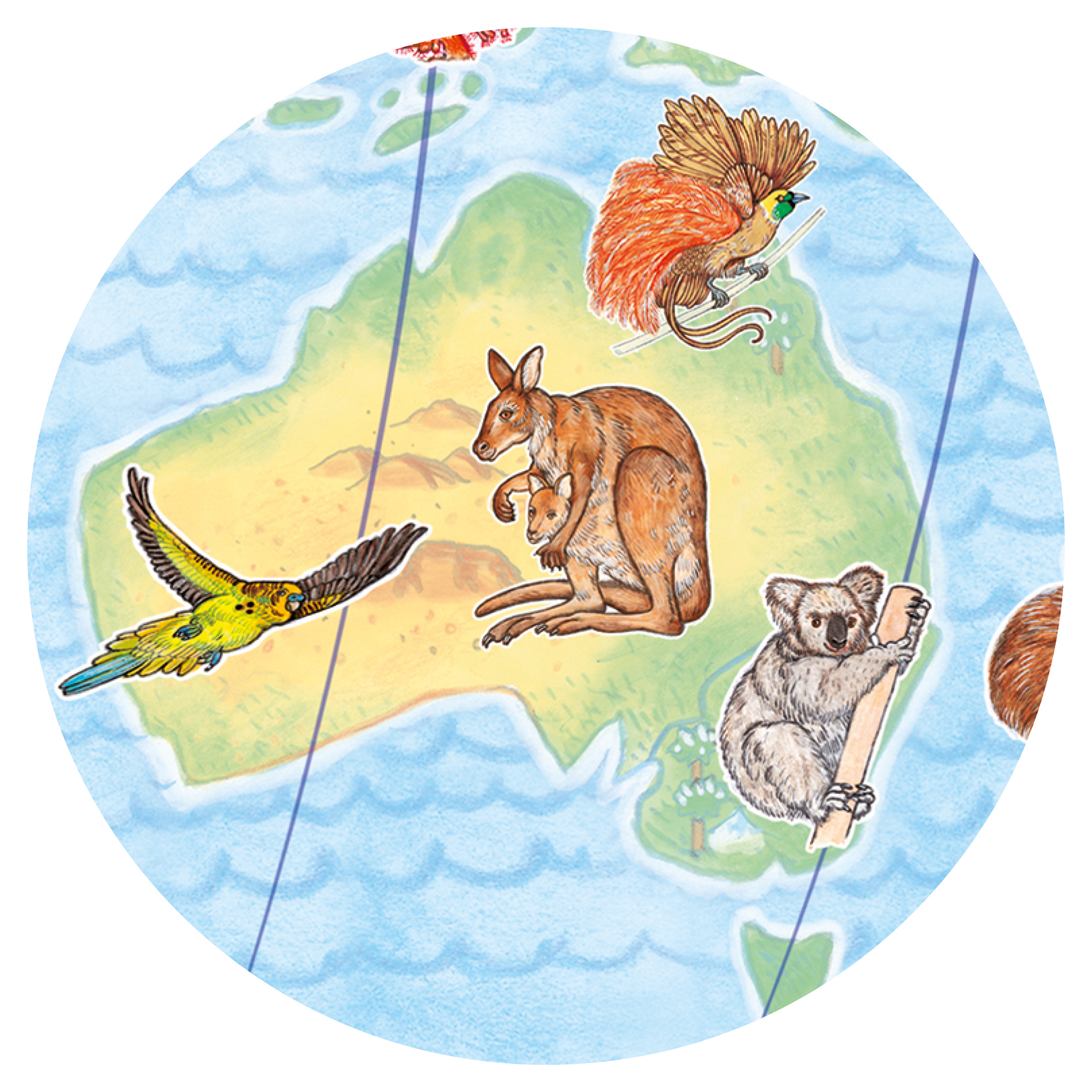 Worlds animals + booklet - 100 pcs  - FSC MIX