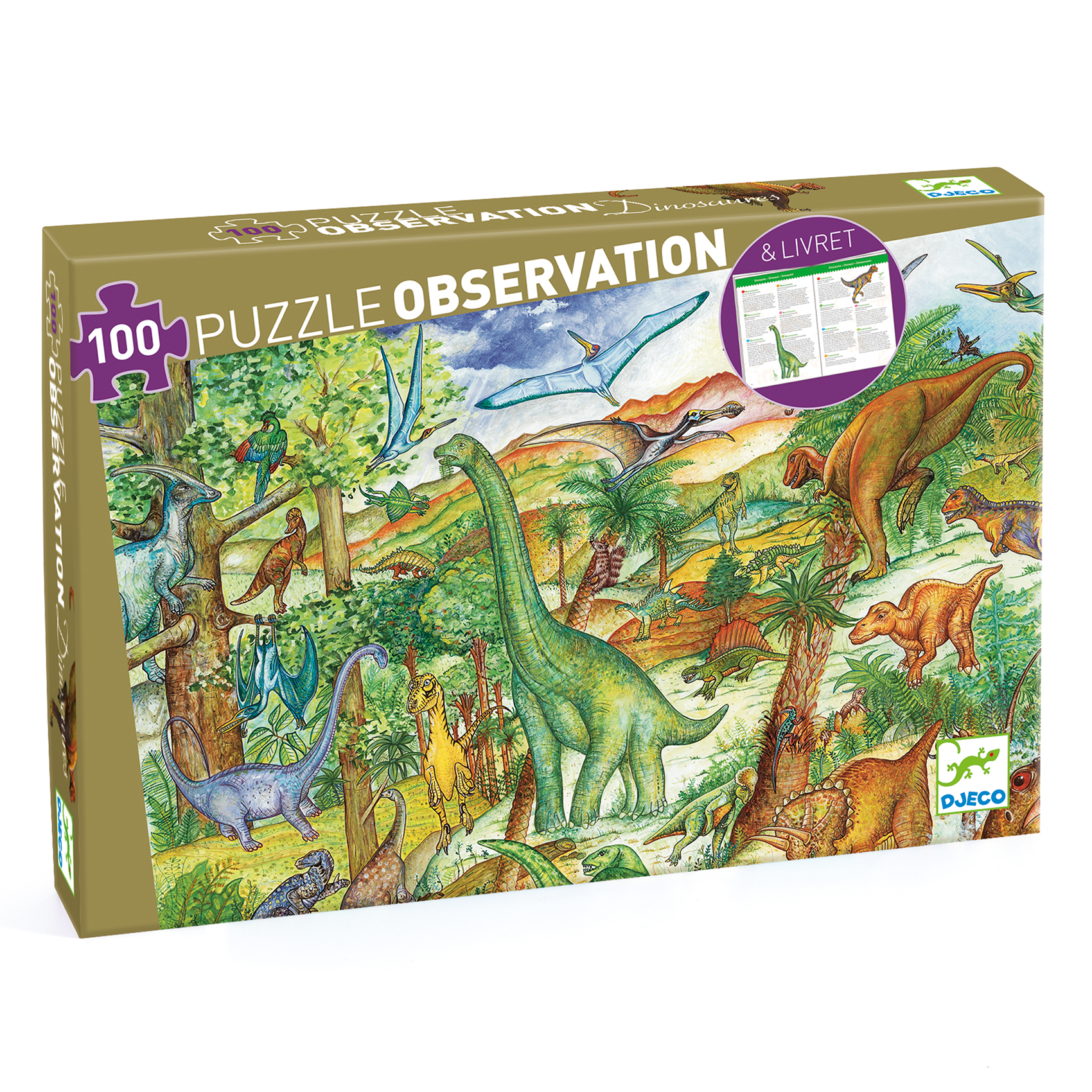 Dinosaurs + booklet - 100 pcs - FSC MIX