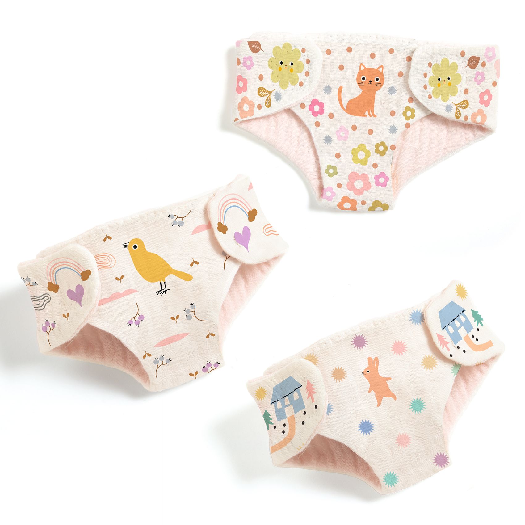 3 nappies