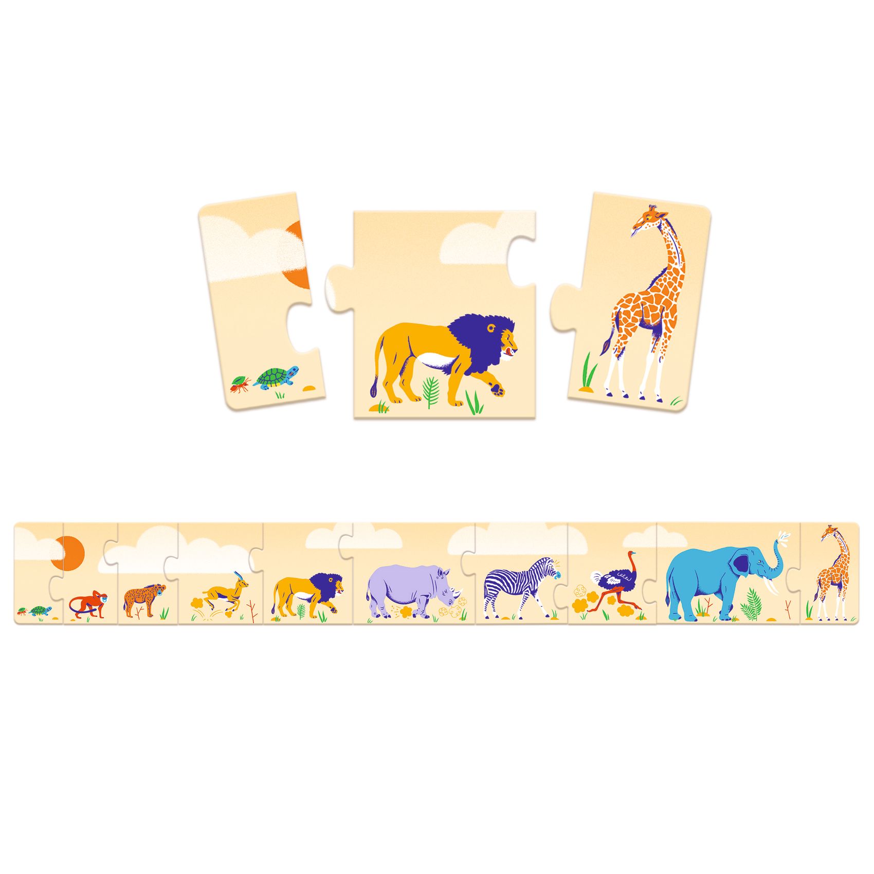 Puzzle frise Smal and big
