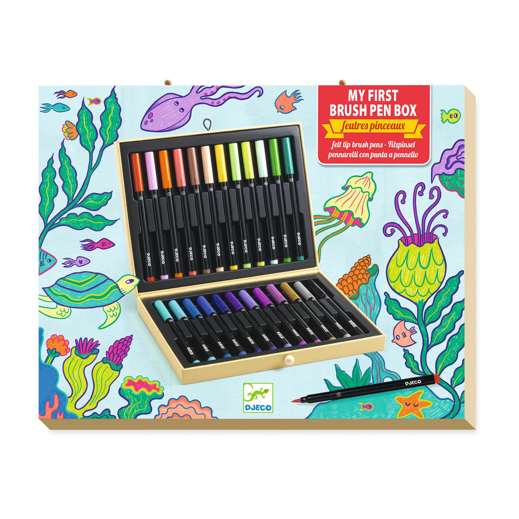 First brush pens box