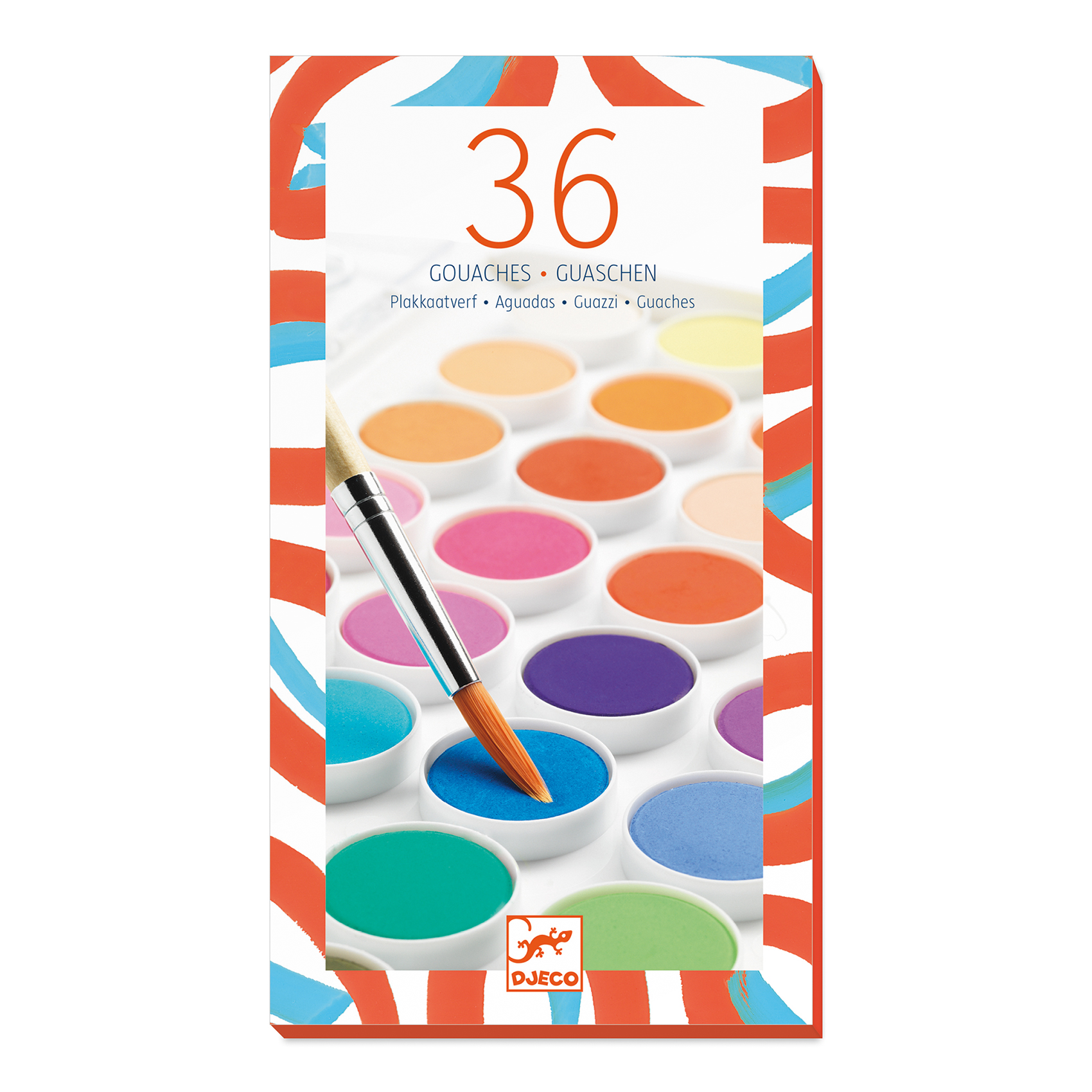36 color cakes