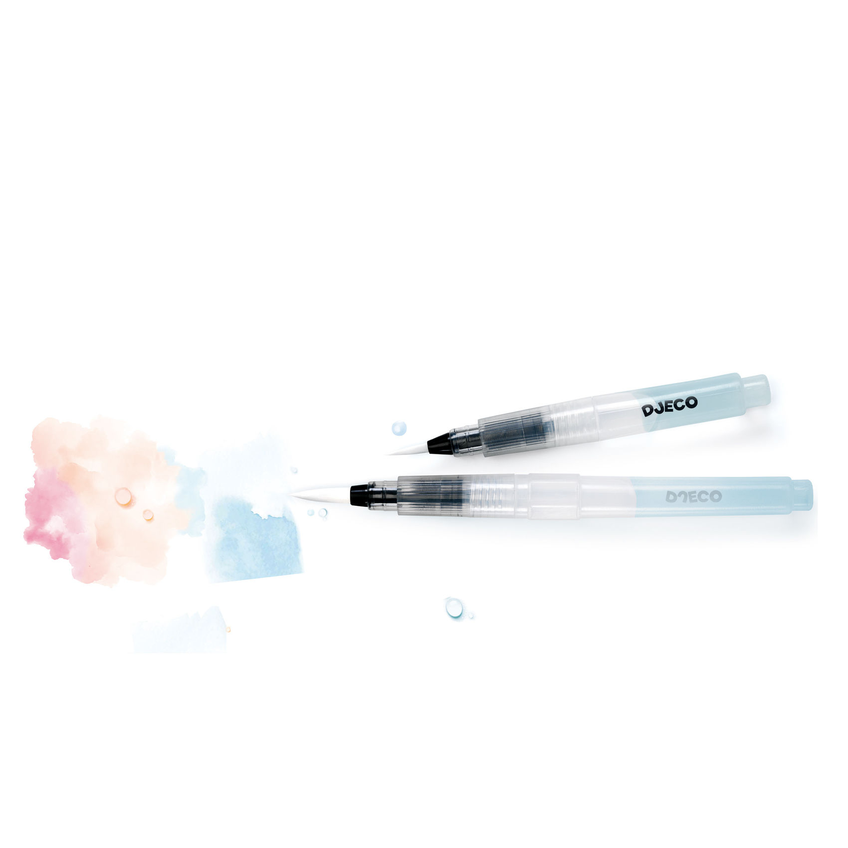 2 brushes with water tanks