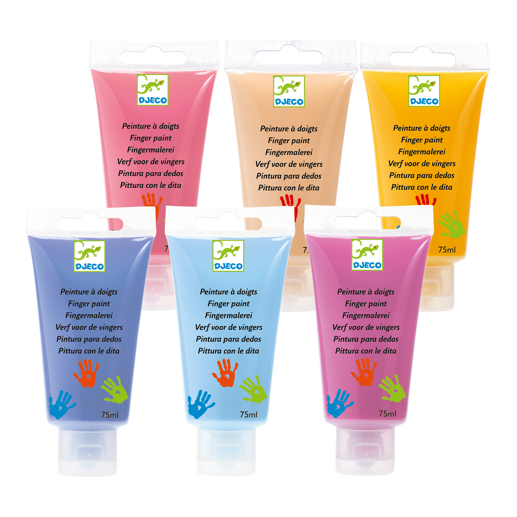 6 finger paints tubes - sweet
