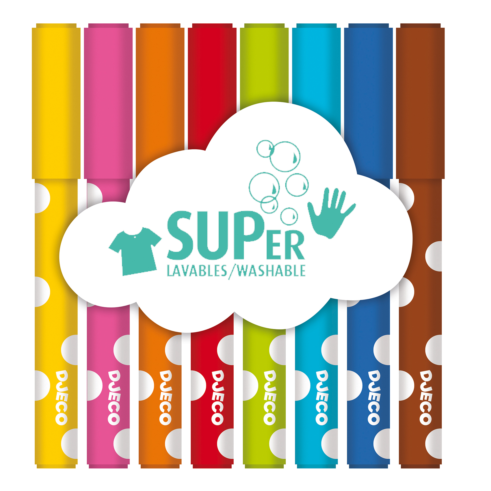 8 felt-tips for little ones