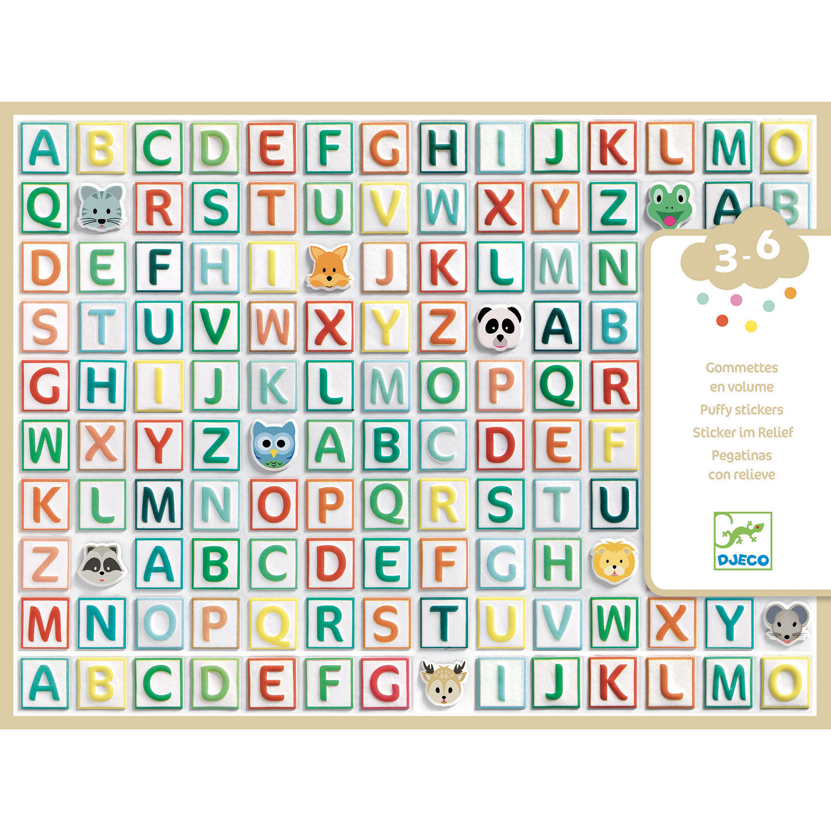 Alphabet stickers