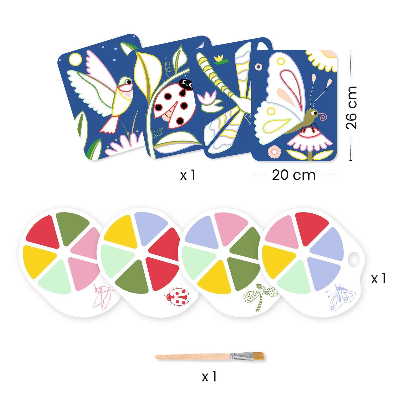 palette painting - Creepy crawlies