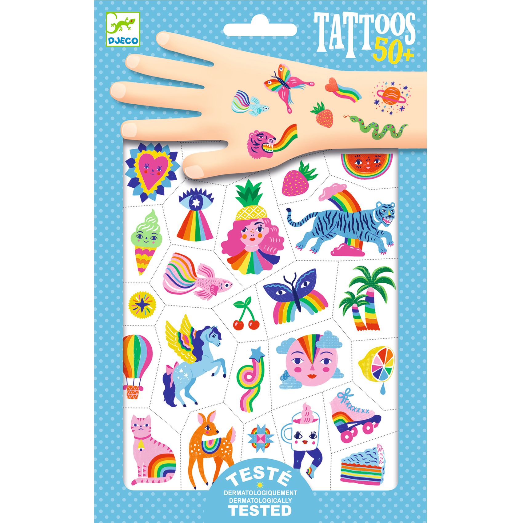 Djeco Tattoos Regnbuer