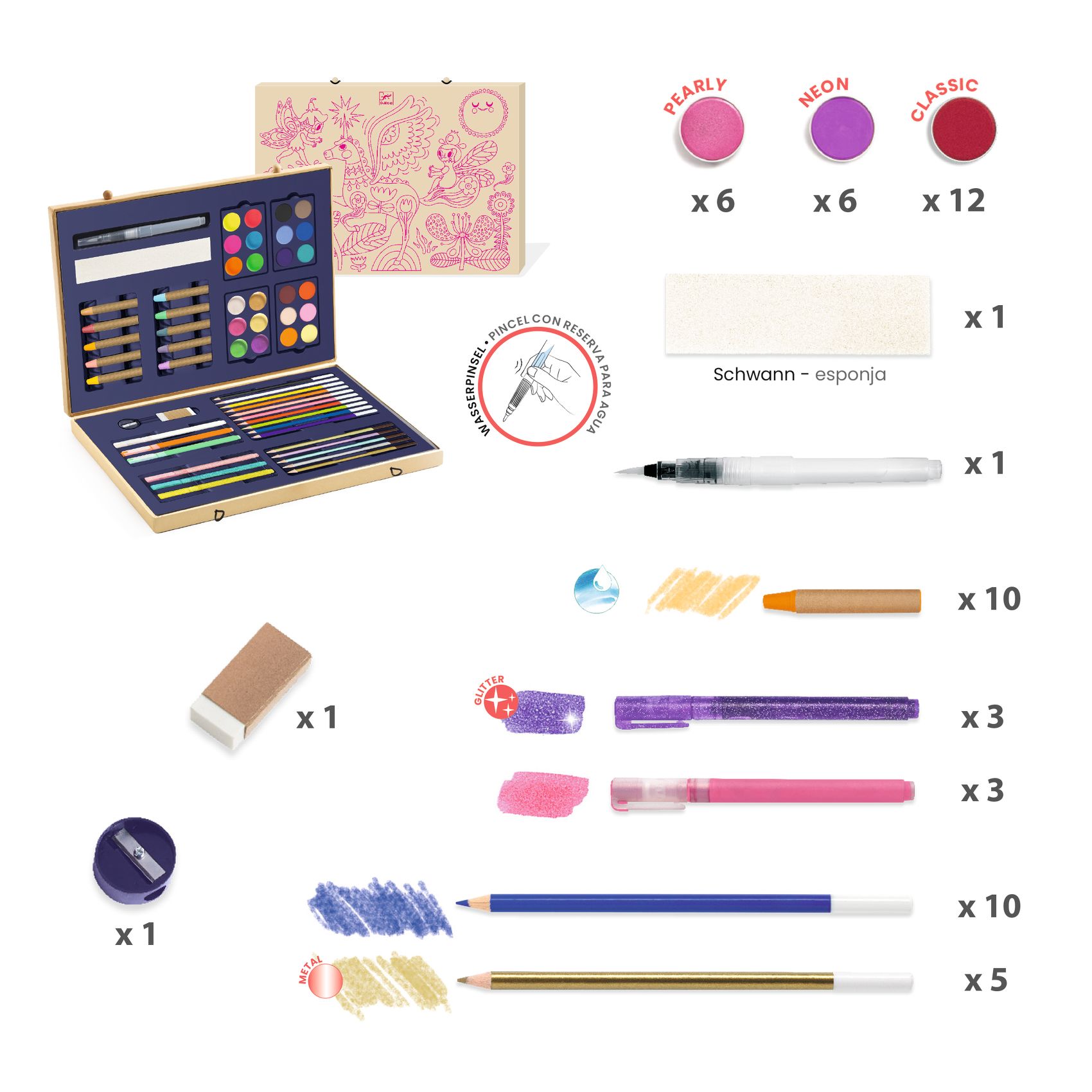 Sparkling box of colours