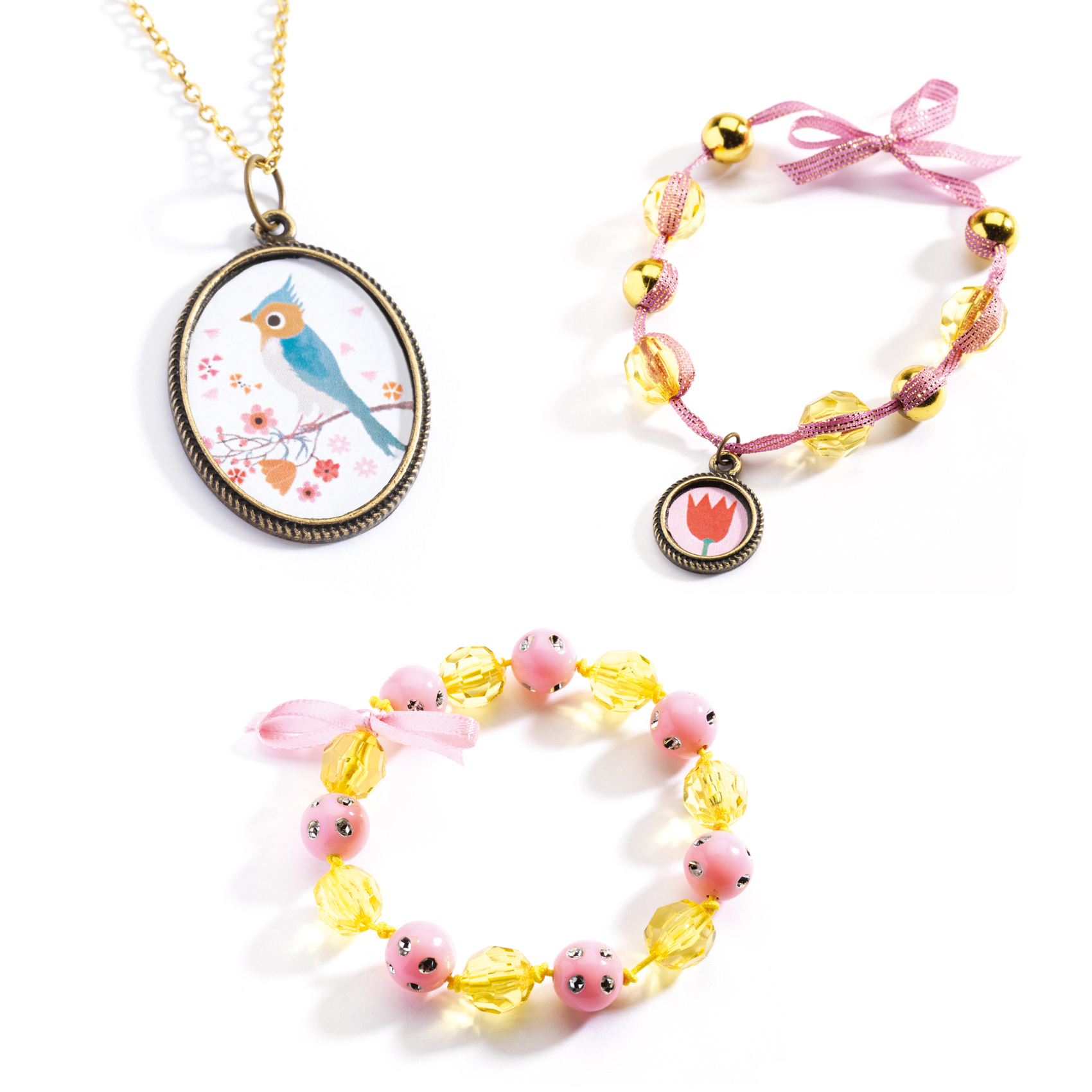 Beads and flowers