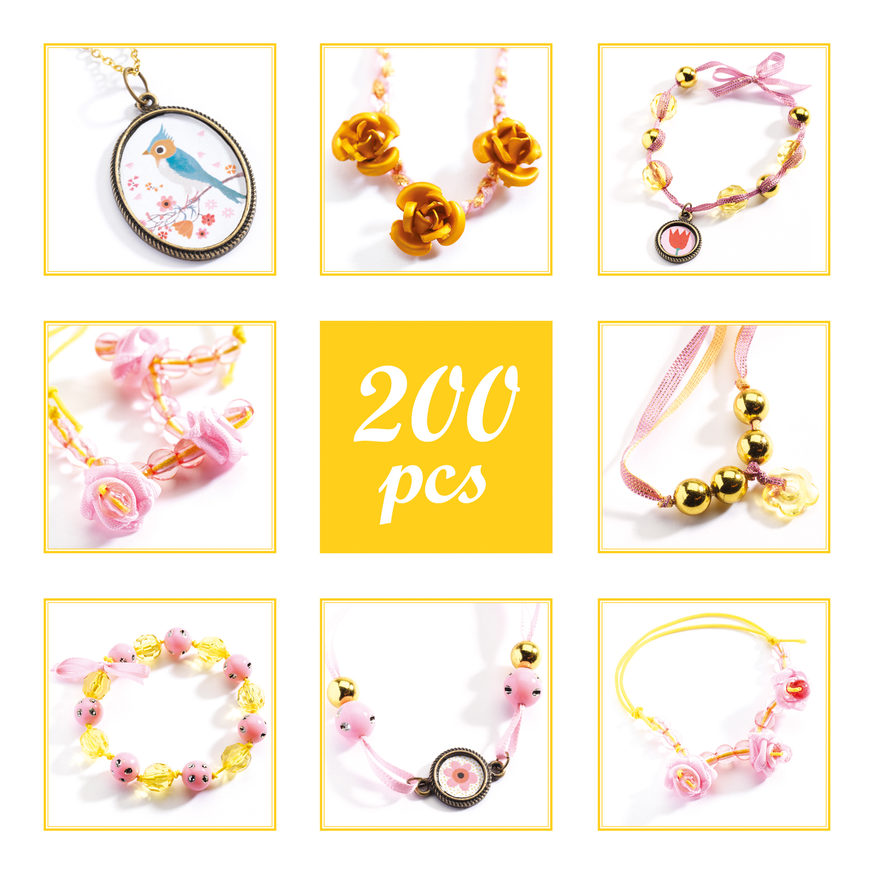 Beads and flowers