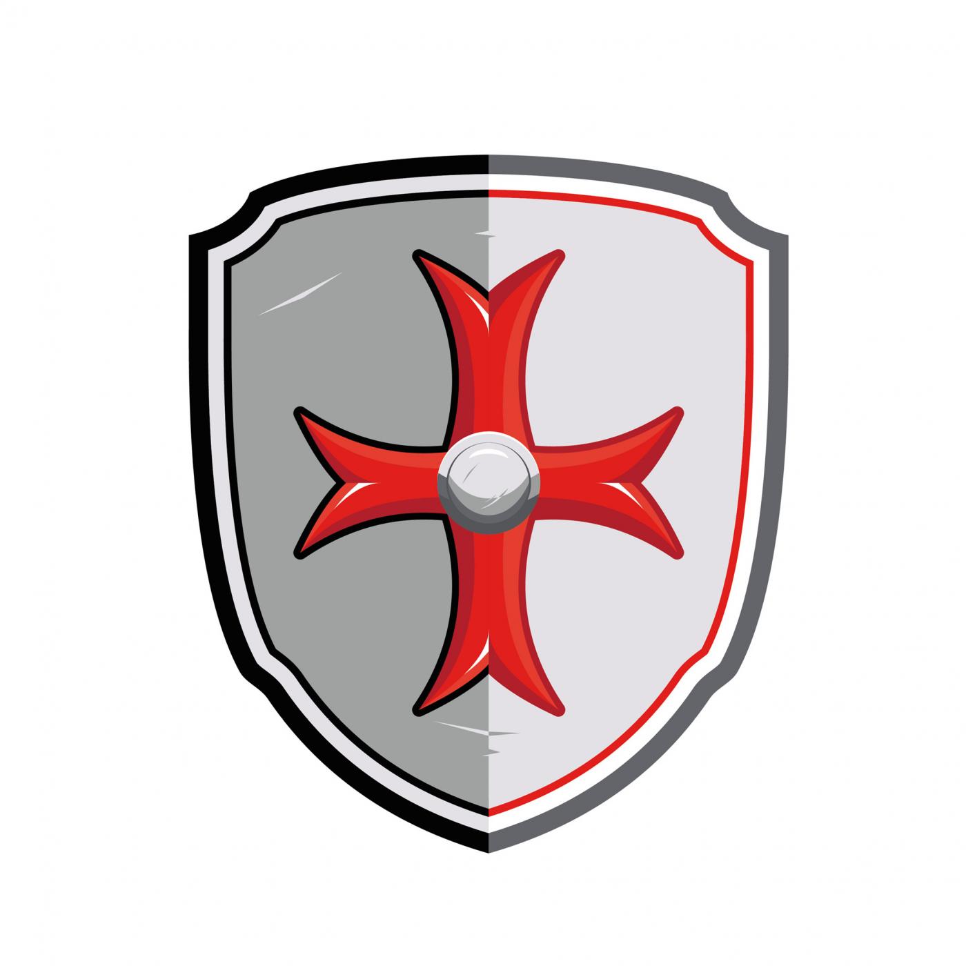 Maltese cross shield