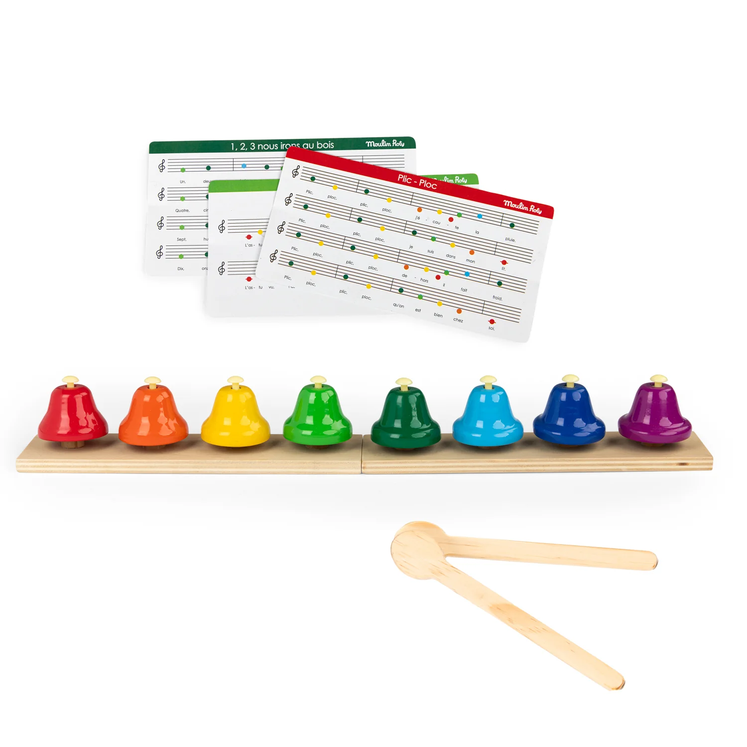 8 clochettes musicales Les Popipop