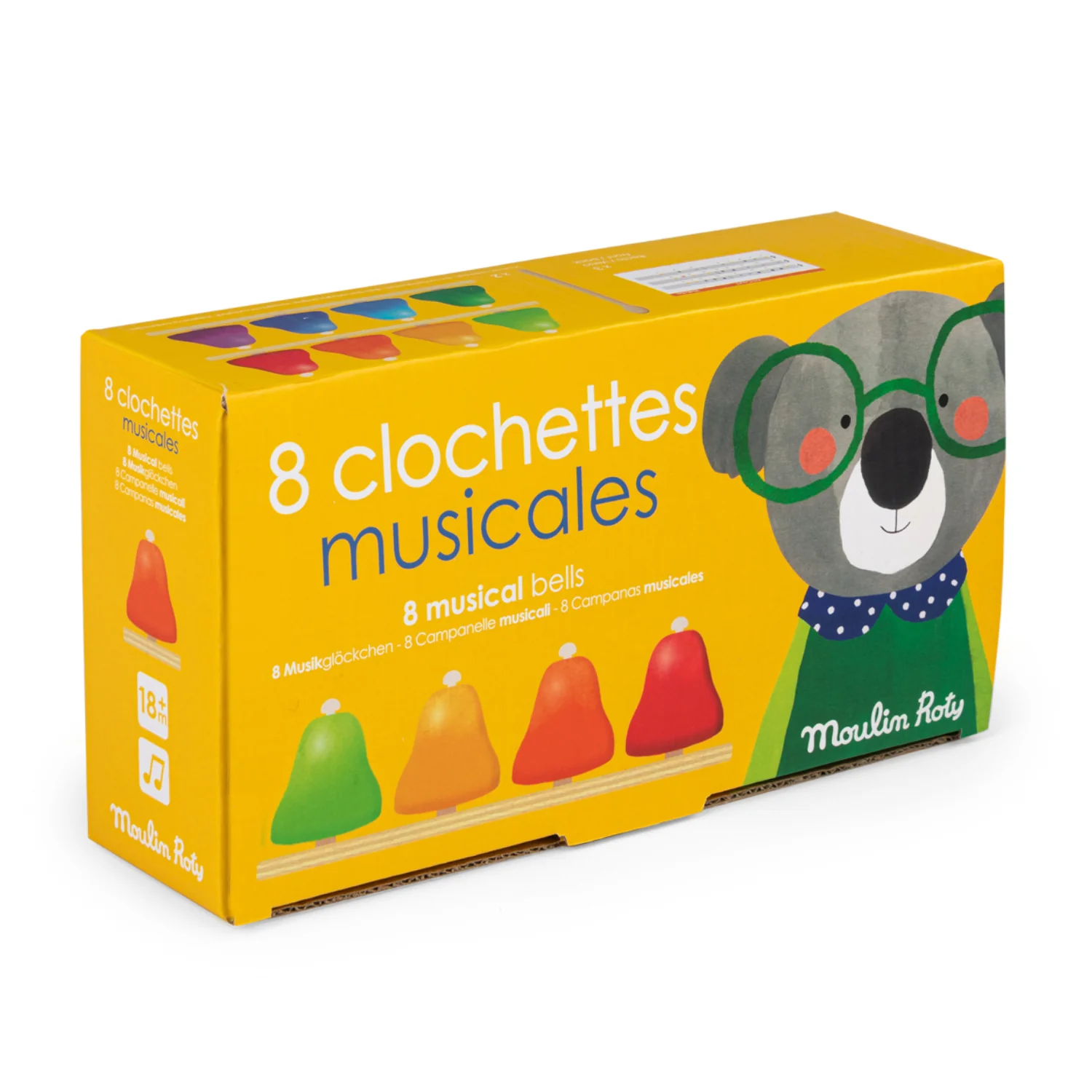 8 clochettes musicales Les Popipop