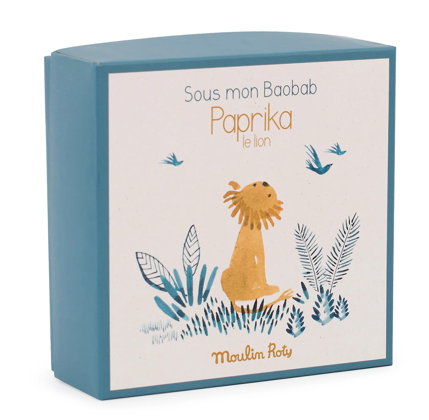 Lion comforter with pacifier holder Sous mon baobab
