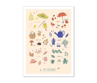 EN - My colours - learning poster