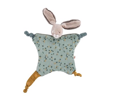 Sage rabbit comforter Trois Petits Lapins