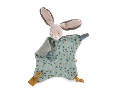 Sage rabbit comforter Trois Petits Lapins