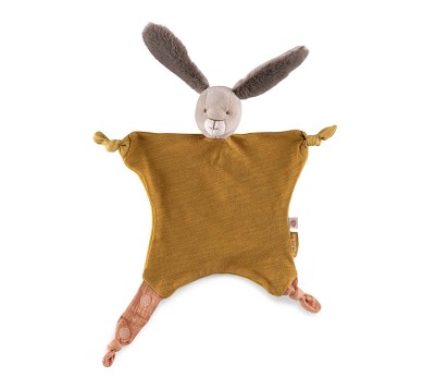 Ochre rabbit comforter Trois Petits Lapins