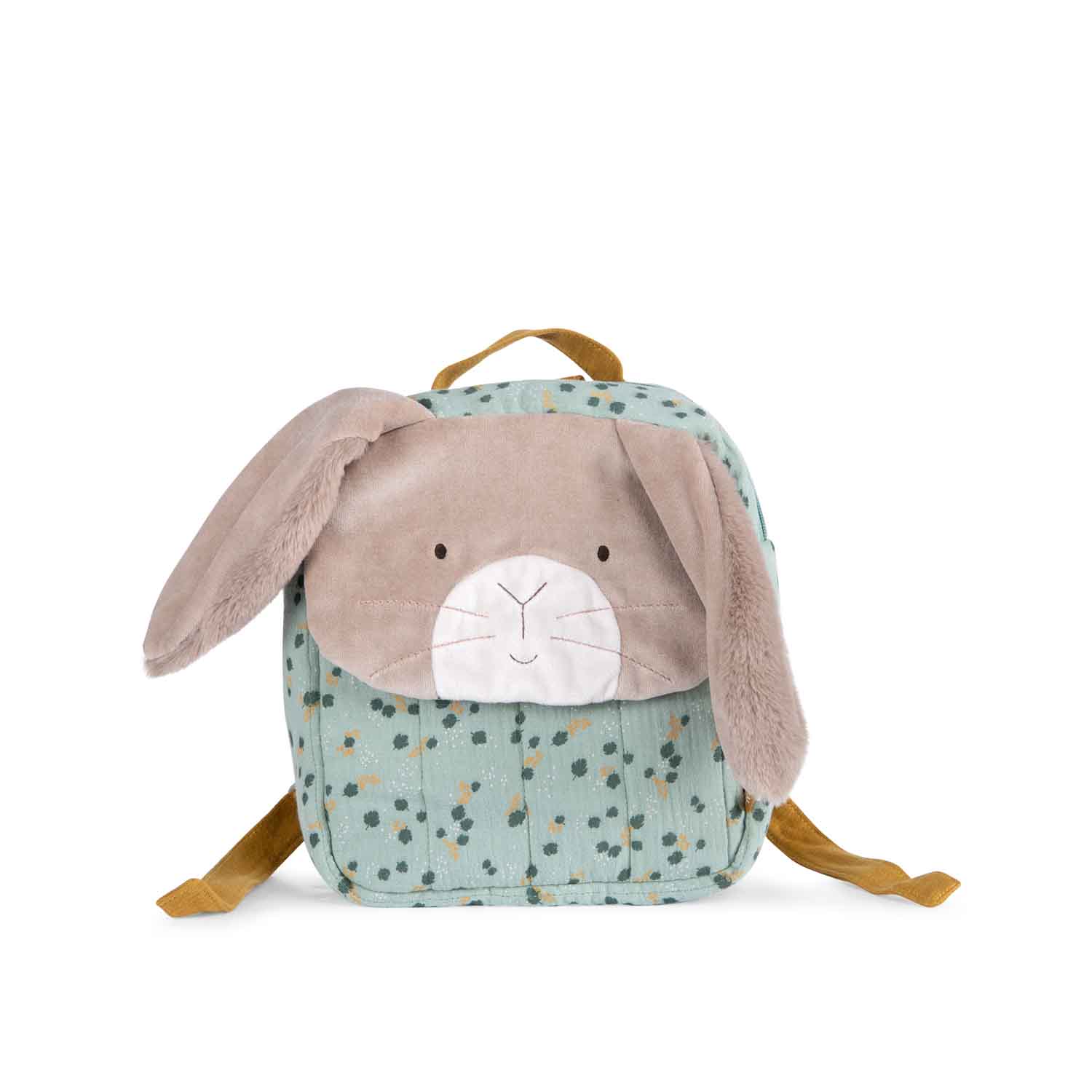 Sage rabbit backpack Trois Petits Lapins