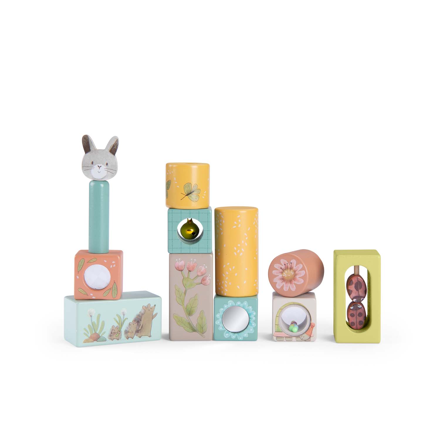 Stack-up activity cubes Trois Petits Lapins